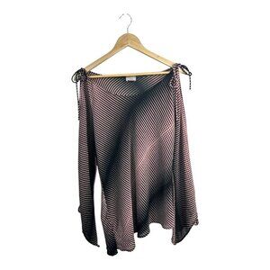 Miss California Asymmetric Top with Infinity Designs Shoulder Tie Off Shoulder